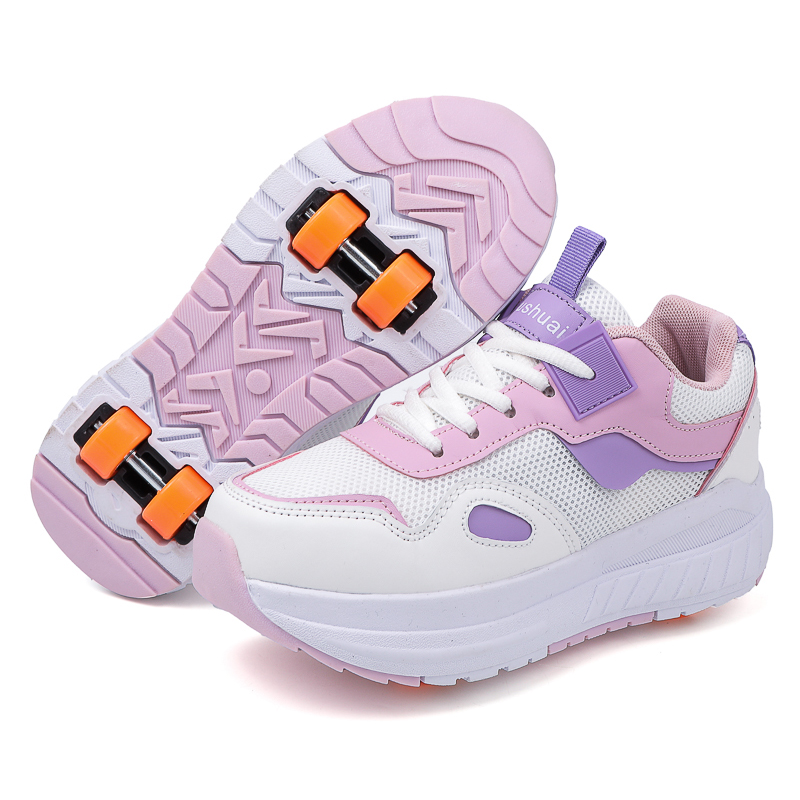 Running Shoes - Patins de quatro rodas para crianças,