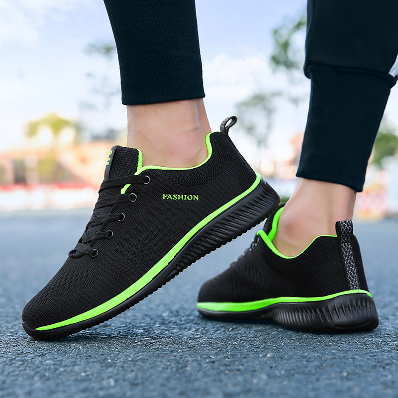 MAEDEF-Sapatos esportivos resp - Knit Fabric Lace Up Sneakers avaliação e preço